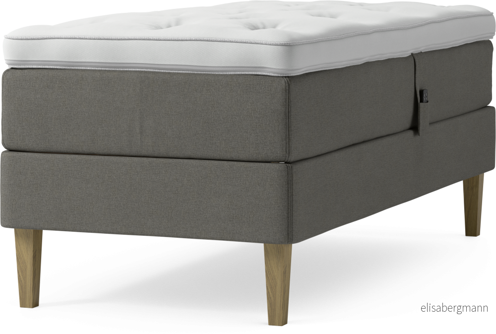 Delux Dream Ställbar säng, enkelsäng med bäddmadrass och sängben dx54r