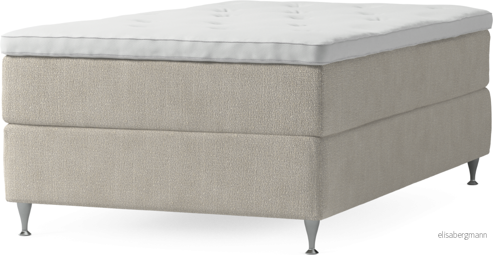 Delux Dream Kontinentalsäng, enkelsäng 120 cm med bäddmadrass och sängben PjvRv