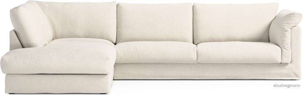 Cherrie 3-sits soffa med divan vänster, med kappa evaGS