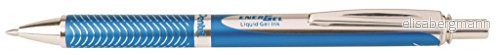 Pentel BL407 A linjebredd, flytande gel roller sterling med tryckmekanism, 0,35 mm ljusblå 884851009593