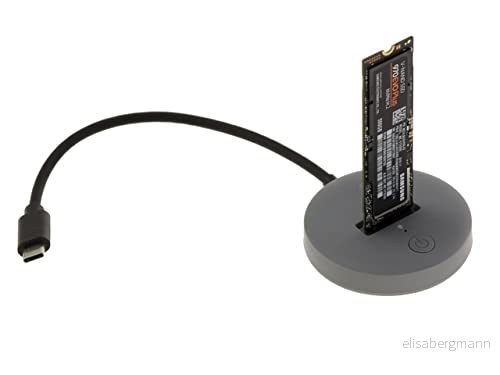 KALEA INFORMATIQUE USB docka för M2 typ NVMe eller SATA SSD. 10 GB USB3.2 Gen2 anslutning med C kontakt 3760306795143