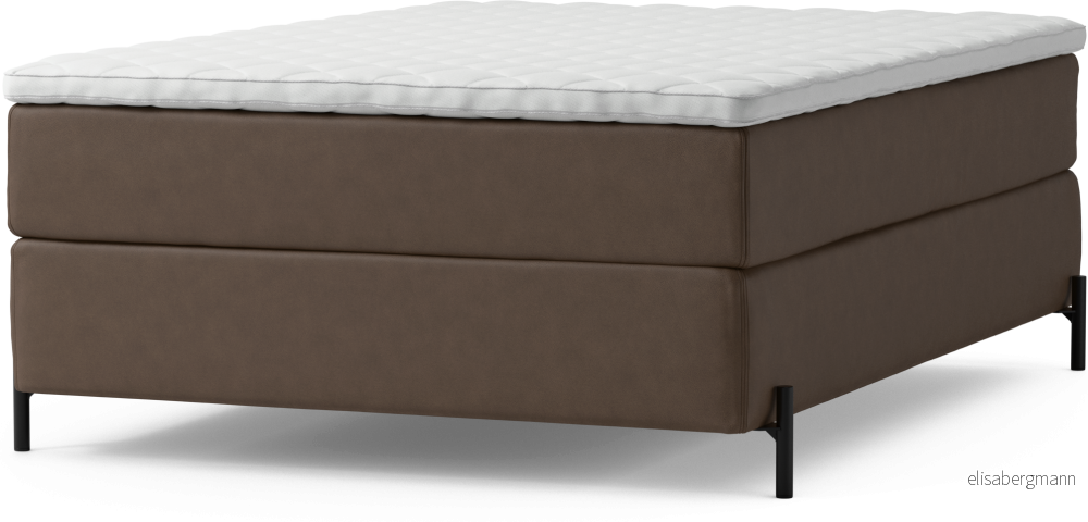 Delux Dream Kontinentalsäng, enkelsäng 140 cm med bäddmadrass och sängben T8UZk