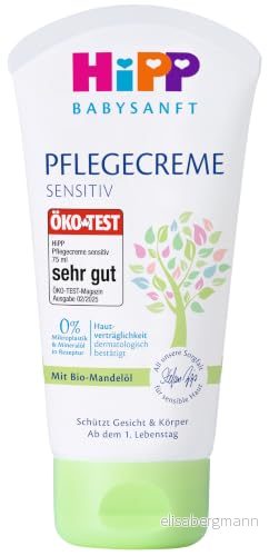 HiPP Babysanft vårdande kräm, 6 pack (6 x 75 ml) 4062300418486