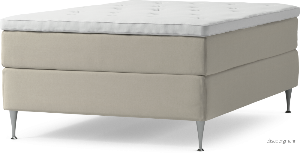 Delux Dream Kontinentalsäng, enkelsäng 140 cm med bäddmadrass och sängben Ga8tn