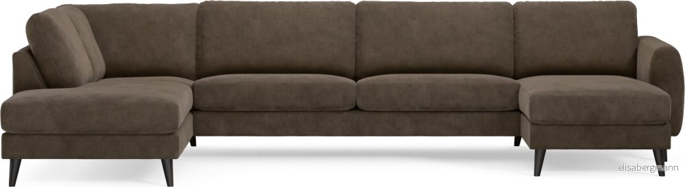 Bridge 3-sits soffa med divan vänster och schäslong höger 35XNB