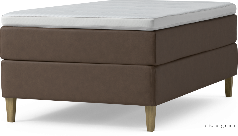 Delux Dream Kontinentalsäng, enkelsäng 120 cm med bäddmadrass och sängben B15kt