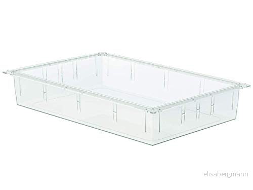 GIMA Modulär plastbricka/låda öppen typ för ISO vagnar, storlek 600 x 400 100 mm 8023279279580