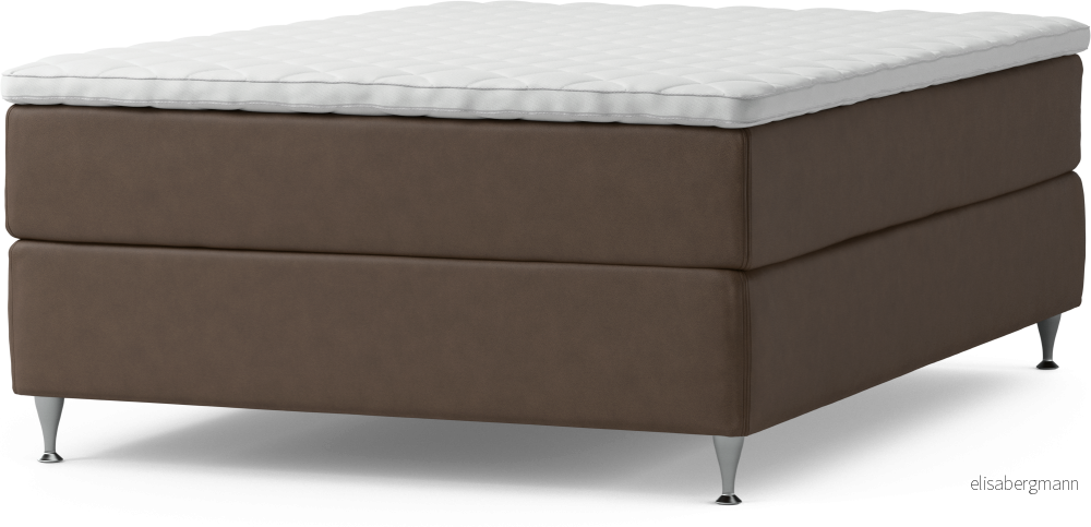 Delux Dream Kontinentalsäng, enkelsäng 140 cm med bäddmadrass och sängben DXtvF