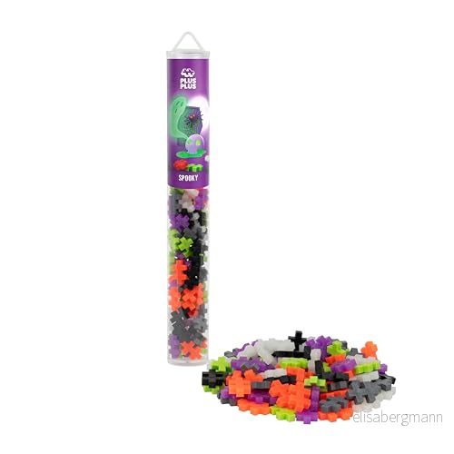 PLUS Spooky Färgmix 100 bitar Byggklossar, Bygga, Utvecklande leksaker för barn, STEM, STEAM, Producerat i Danmark 5710409109192