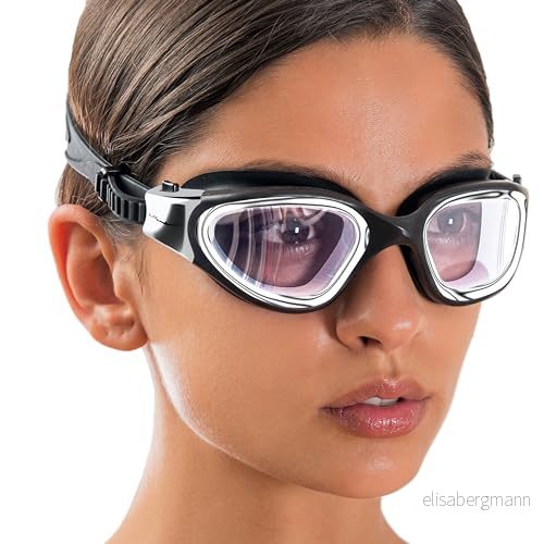 AqtivAqua Transition DX H Simglasögon för vuxna och barn på 614 år, unisex, metalliskt silver B, svart fodral, fotokromatiska linser 5949403629652