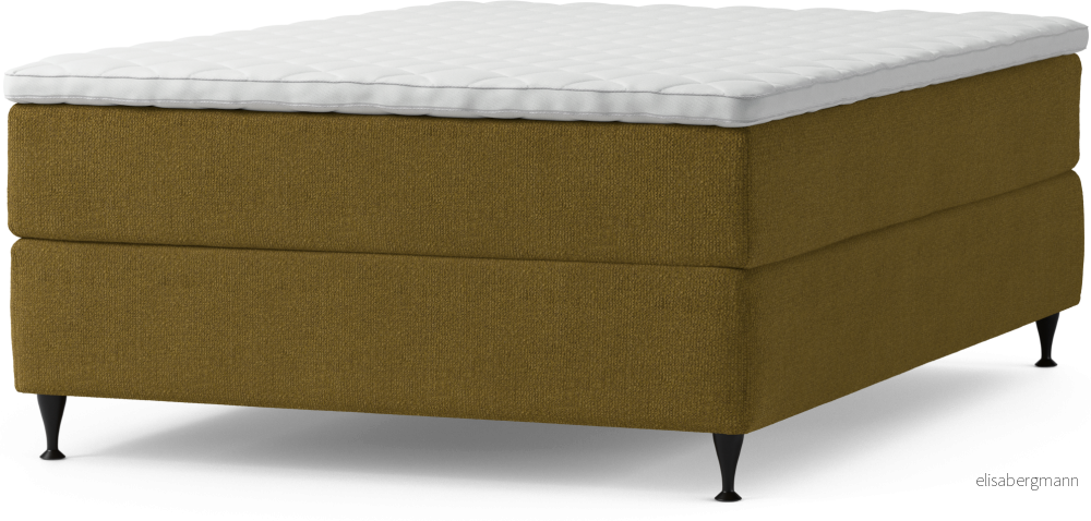 Delux Dream Kontinentalsäng, enkelsäng 140 cm med bäddmadrass och sängben lQrT3