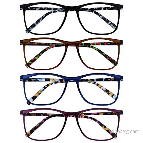 Opulize Unisex båge läsglasögon (10 pack), Svart/brun/blå/lila, 2,50 Dioptrien 5055955375166