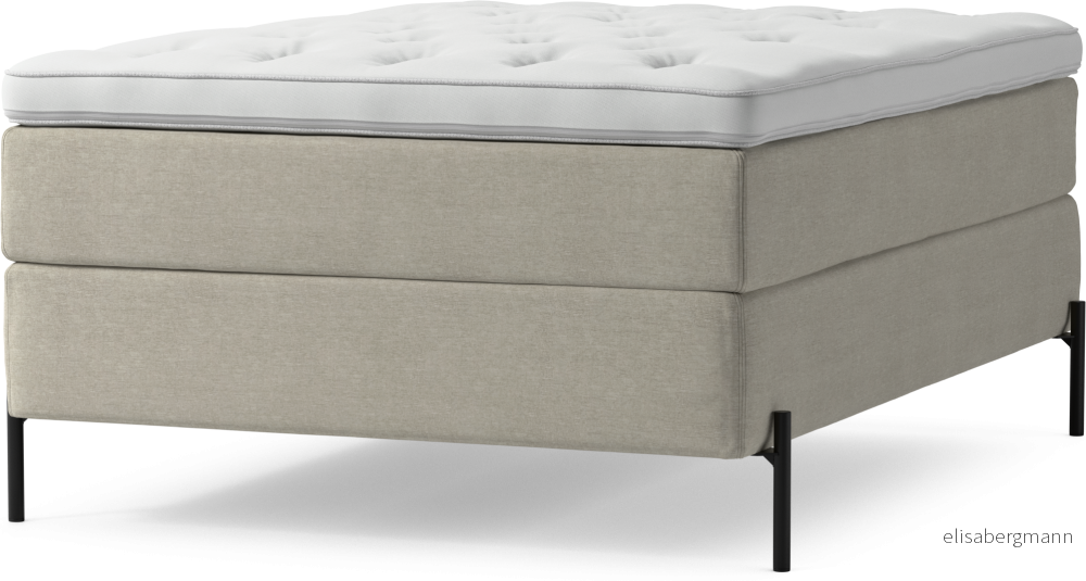 Delux Dream Kontinentalsäng, enkelsäng 140 cm med bäddmadrass och sängben ojJOr