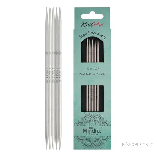 KnitPro Mindful (15 cm 3,50 mm) dubbla nålar 1 set 8907628068097