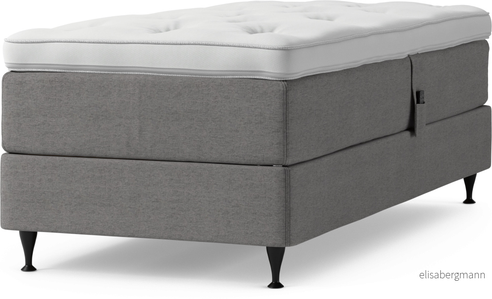 Delux Dream Ställbar säng, enkelsäng med bäddmadrass och sängben B36sq
