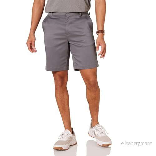 Amazon Essentials mäns Slim Fit Stretch Golf Shorts, Grå, 42 195111833903