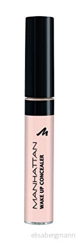 Manhattan Wake Up Concealer, flytande concealer för att täcka mörka ringar och rodnad, färg porslin, 1 x 7 ml 3614227791695