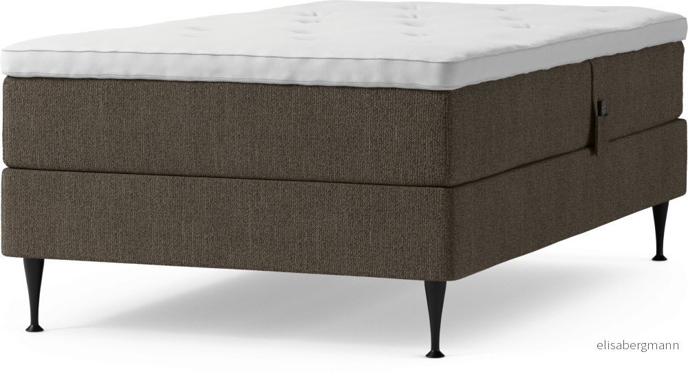 Delux Dream Ställbar säng, enkelsäng med bäddmadrass och sängben Nbv6L