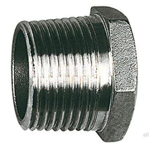 RIEGLER 111856 261.03 ES förslutningspluggar, sexkantiga, G 3/8, SW 21, rostfritt stål 1.4408, 1 st 4047322068796