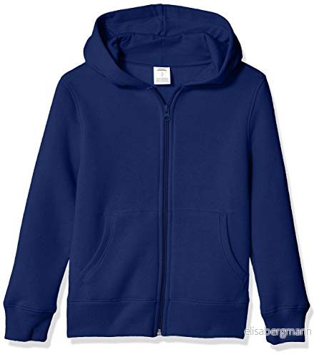 Amazon Essentials huvtröjor marinblå tröja med dragkedja, 4T, fleece 194223207091