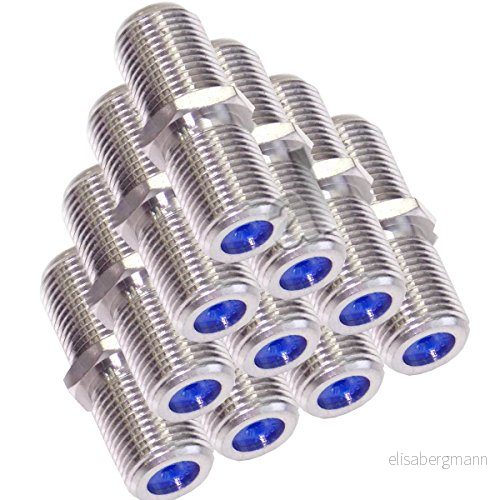 10 stycken original Cabelcon F anslutare uttag/uttag 81 HQ 1 NiTin 4260310271934