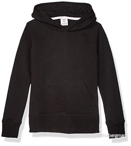 Amazon Essentials huvtröja för flickor sweatshirt, svart, Large 194223206414