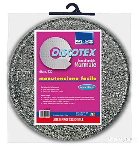Parodi&Parodi Discotex Normal, golvbeläggningar med förstärkt ombord, stålull genomm. 430 mm förberedd för tennskiva, 100% Made in Italy, grå 8000138015213
