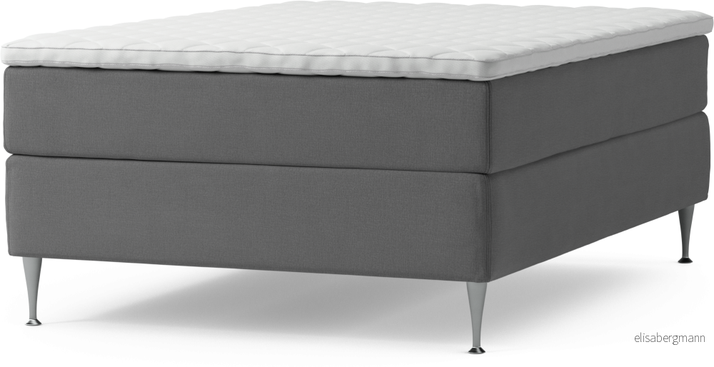 Delux Dream Kontinentalsäng, enkelsäng 140 cm med bäddmadrass och sängben nkUb1