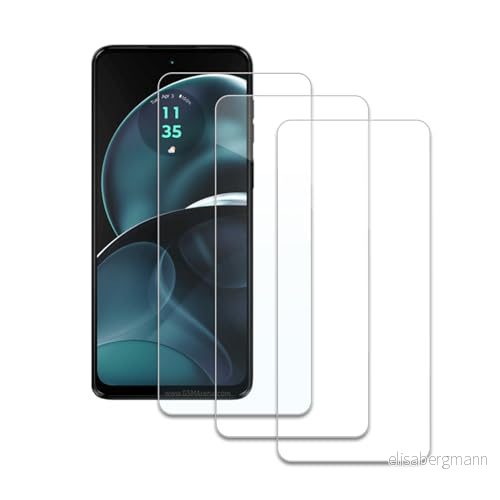3 stycken skyddsfilmer kompatibla med Motorola Moto G14, 9H härdat glas, reptåligt, anti-olja, anti-bubblor, enkel installation 781108044683