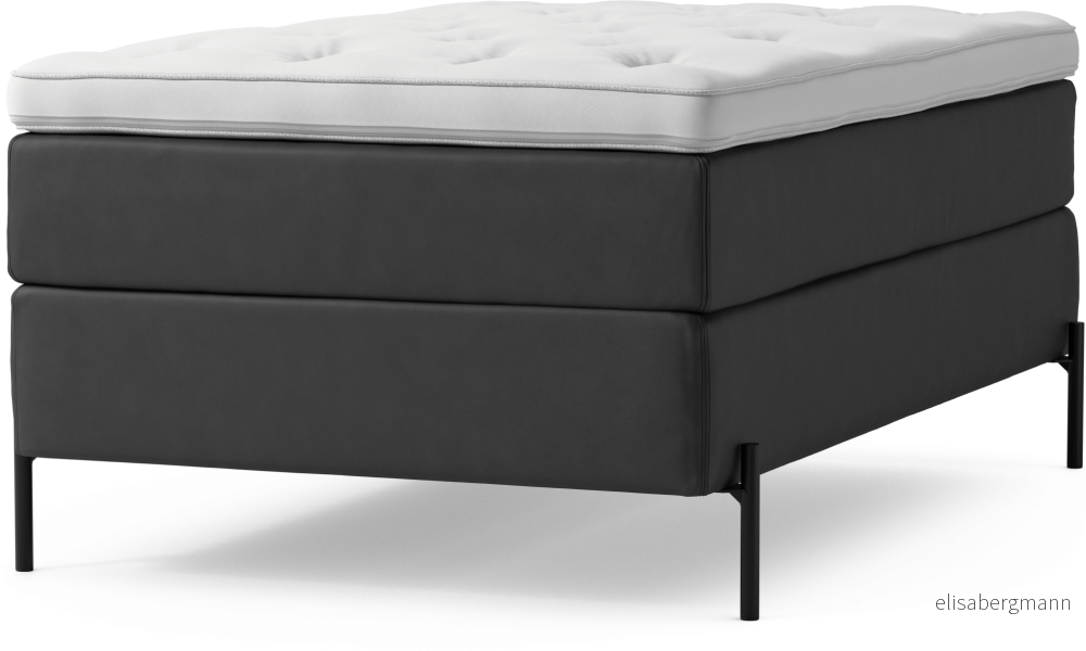 Delux Dream Kontinentalsäng, enkelsäng 120 cm med bäddmadrass och sängben Lv4q2
