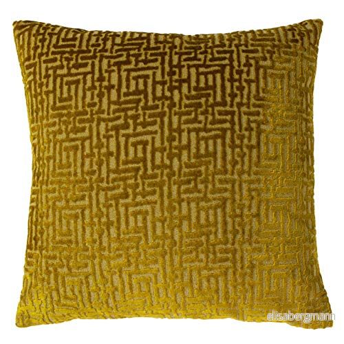 Paoletti Delphi polyester fylld kudde 45 x 45cm Guld 5025532350114