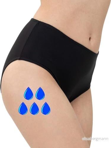 SliPss Urininkontinensskydd Utbytbart skydd Storlek XXL Svart Hög midja absorption upp till 500 ml Tvättbart och återanvändbart Diskret 1 st. 8051272638615