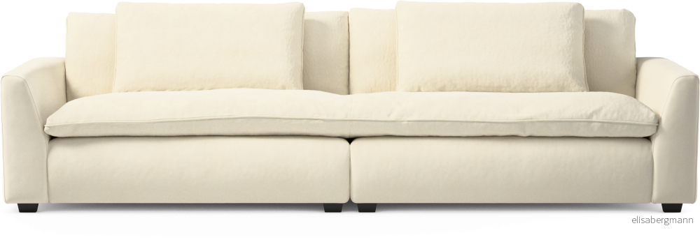Bellora 4-sits soffa, hel dyna fOk2J