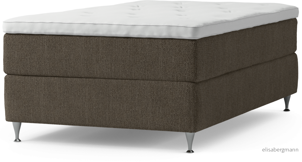 Delux Dream Kontinentalsäng, enkelsäng 120 cm med bäddmadrass och sängben DNgFl