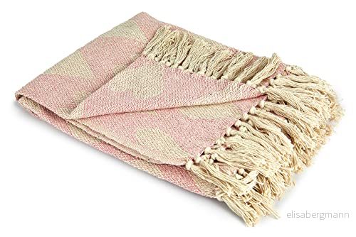 Hjärta återvunnet bomullsöverdrag med hjärtdesign i rosa 228 x 254 cm (90 100 tum) 5050238081352