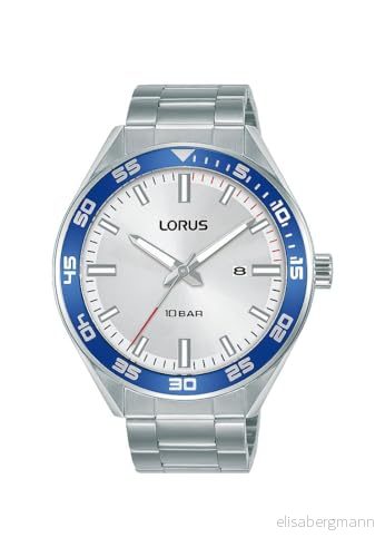 Lorus herrklockor analog kvarts 32018574, blå, Einheitsgröße, Armband 4894138349201