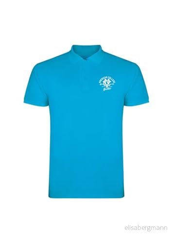 AMERICAN COLLEGE USA Pikétröjor sport andas tryckta kläder unisex barn pojkar och flickor casual modell ACPLW6 indigo 16 år gammal, Indigo, �r 3666052662312