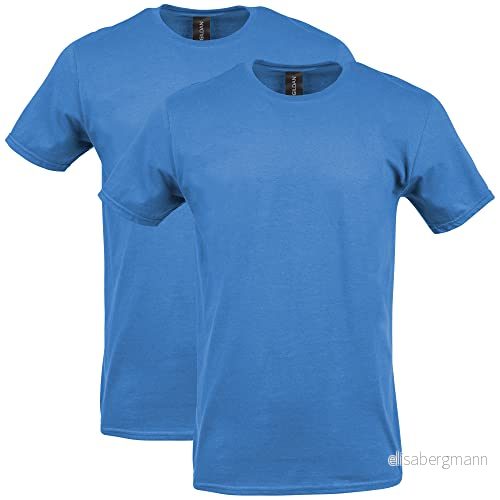64000 Gildan Softstyle kortärmad t shirt för män, Safir (2 pack), XXL 192370504964