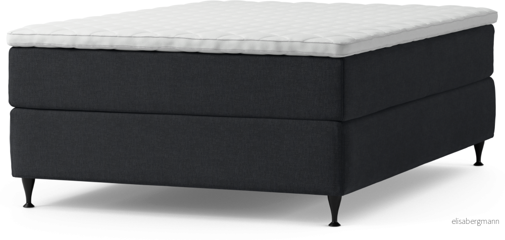 Delux Dream Kontinentalsäng, enkelsäng 140 cm med bäddmadrass och sängben G4qCS
