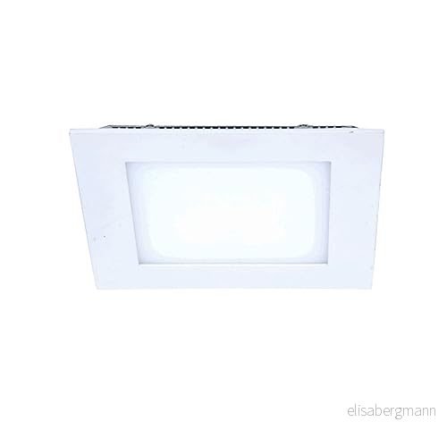 V-TAC 4818 8 W LED-panel infälld lampa fyrkantig 6 000 Kelvin kallvitt ljus vitlackerad kant VT-800 SQ 3800230622563