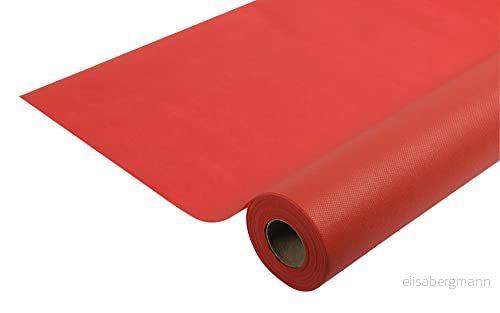 Pro Nappe Ref R781009I engångsduk av spunbond-fleece 10 m lång x 1,20 bred röd färg slitstarkt och vattenavvisande avtorkningsbart material 3281517810093