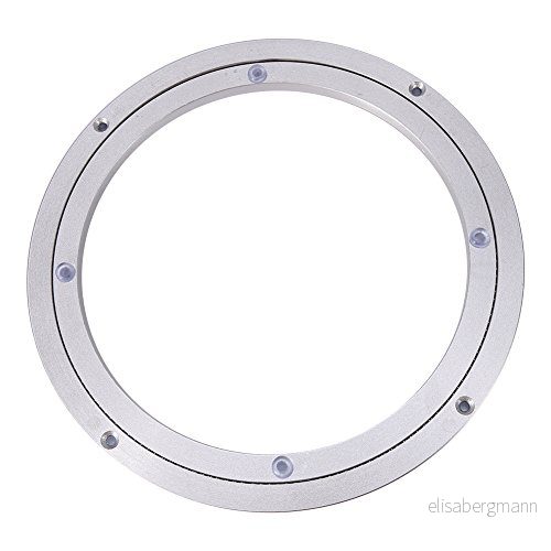 Aluminum Alloy Turntable Bearings Heavy Duty Bearing Table Swivel Plate Hardware Round Rotating for Restaurant Dining Cake Decorations TV Monitor Stand(10 Inch) 738583196338