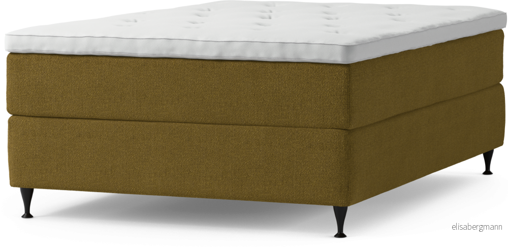 Delux Dream Kontinentalsäng, enkelsäng 140 cm med bäddmadrass och sängben MrvEY