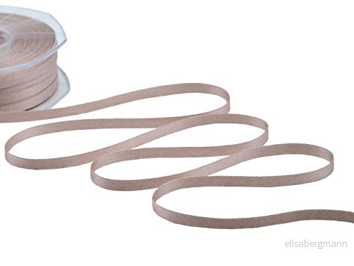 Furlanis Band Dubbel Satäng Lamé, Italiensk Tyg Mörk Cypria, 6 mm x 50 m 8027335545534