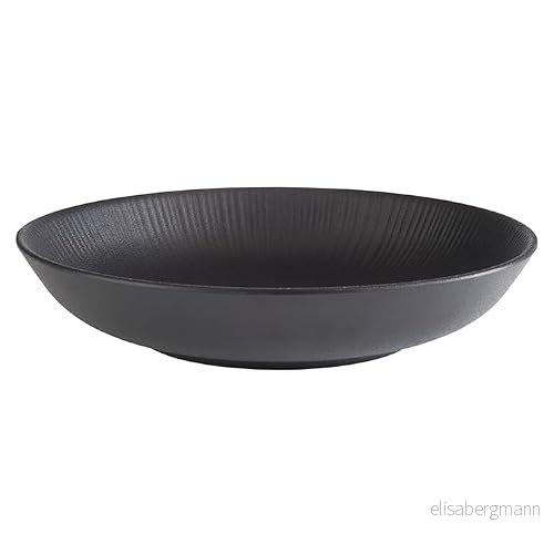 APS 85060 skål NERO, Ø 22,5 cm, höjd 4,5 melamin, svart, 0,8 liter 4004133850606