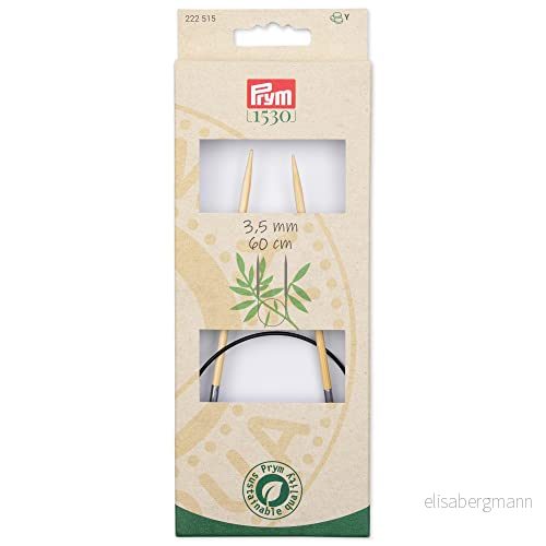 Prym 1530 Bambu (60cm x 3.50mm) Cirkulär Stickning Nål 1 4002272225156