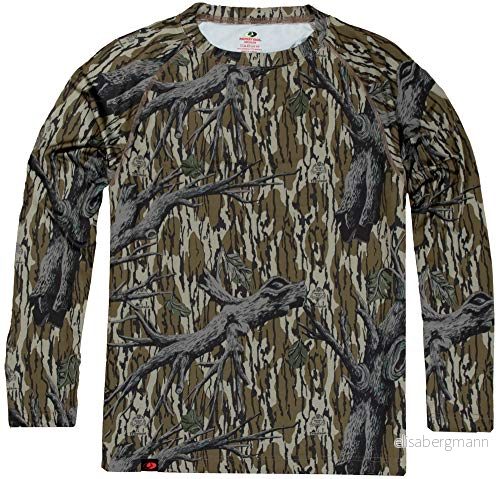 Mossy Oak mäns jaktskjorta kamouflagekläder långärmad 805457123841