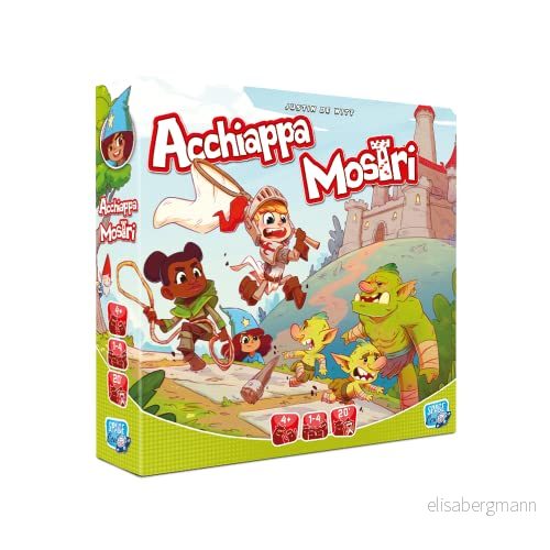 Asmodee Monsterhakare Brädspel för hela familjen, 1 4 spelare, 4+ år, italiensk utgåva 3558380105718