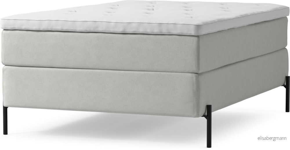 Delux Dream Kontinentalsäng, enkelsäng 140 cm med bäddmadrass och sängben cAKB2