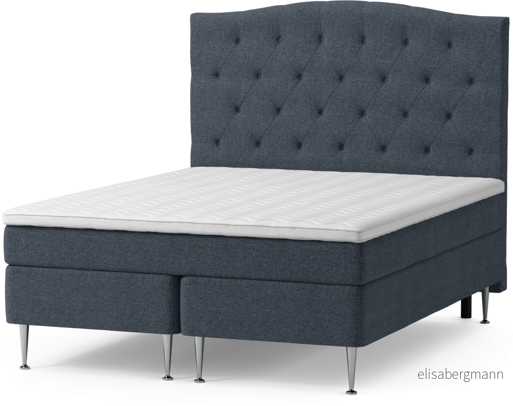Asperö Comfort Kontinentalsäng, dubbelsäng med bäddmadrass Comfort och sängben qEU9s